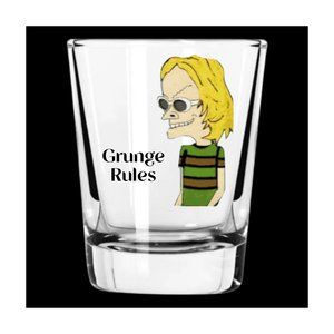 Kurt Cobain/Beavis Butthead Shot Glass w/ Matching Gift Box!